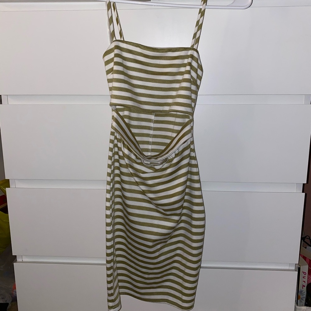 Stripped tight dress